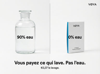 VØYA Feuilles de lessive - Pack Découverte - 7 Parfums - 70 lavages