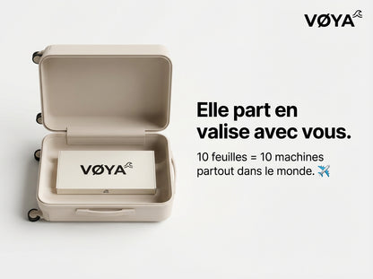 VØYA Feuilles de lessive - Pack Découverte - 7 Parfums - 70 lavages