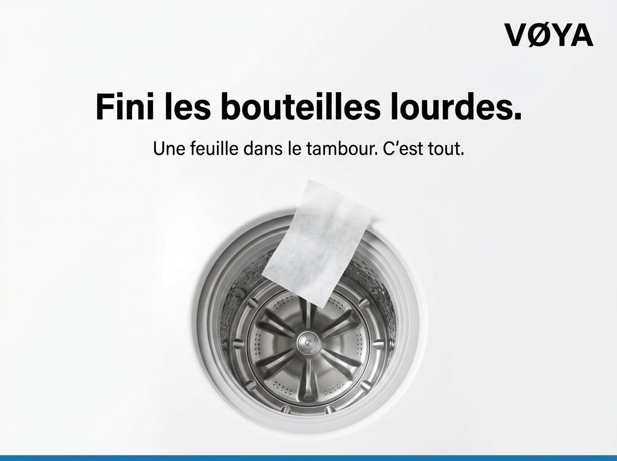 VØYA Feuilles de lessive - Pack Découverte - 7 Parfums - 70 lavages