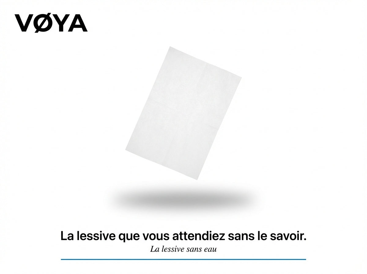 VØYA Feuilles de lessive - Pack Découverte - 7 Parfums - 70 lavages