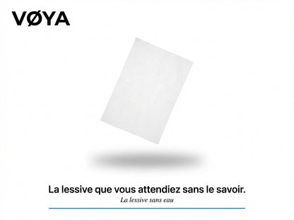 VØYA Feuilles de lessive - Pack Découverte - 7 Parfums - 70 lavages